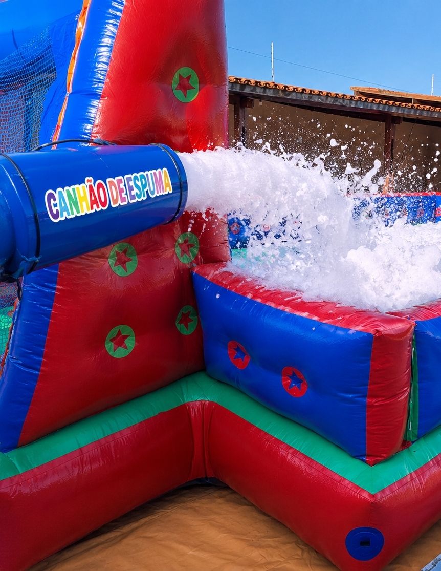 Canhão de espuma para festas em Maceió
