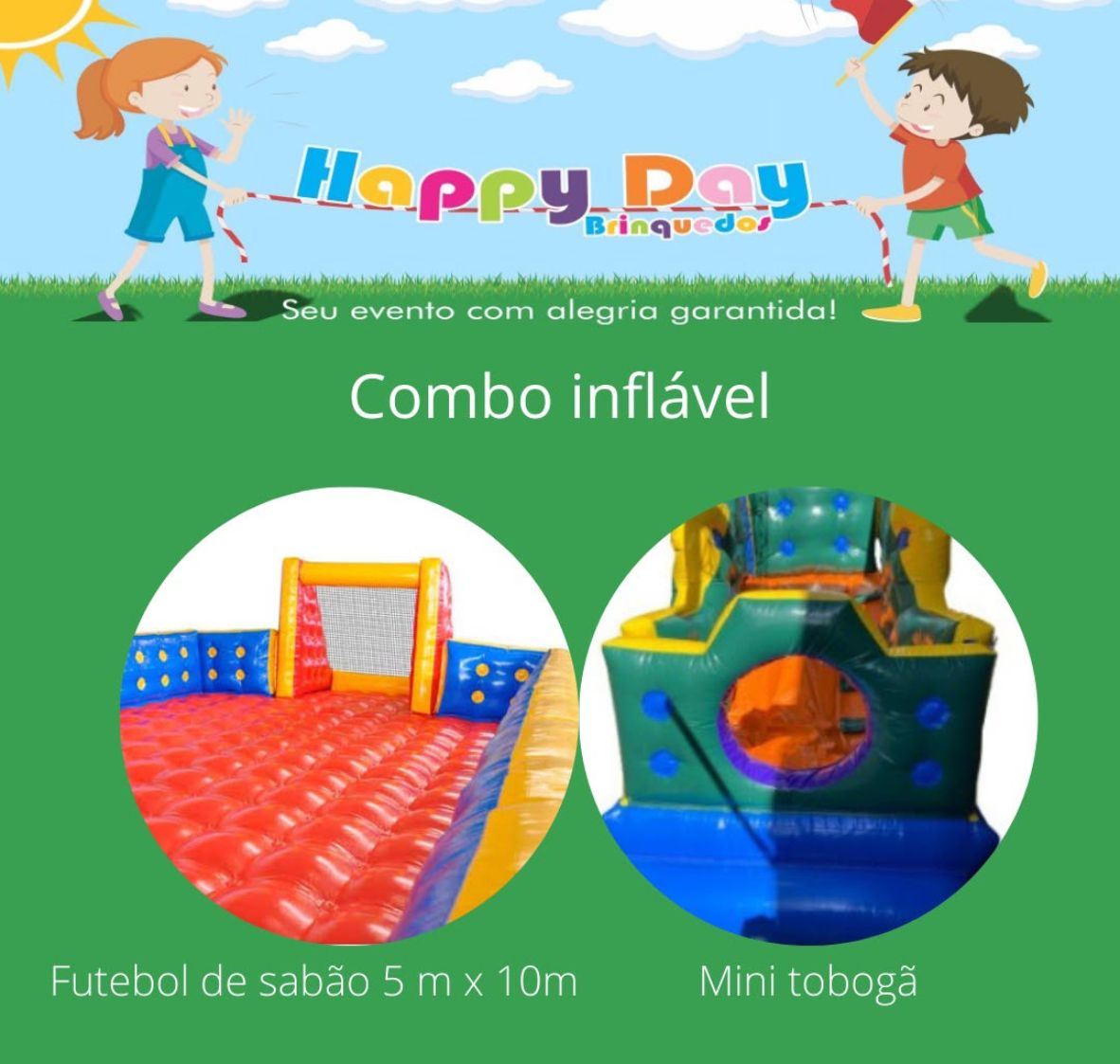 Combo Infláveis para festas em Maceió